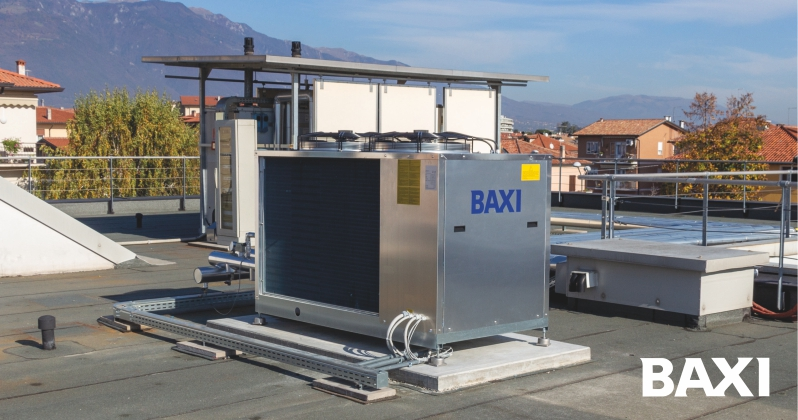 Nagyobb teljesítmények esetén Baxi PBM2-I hőszivattyú Baxi PBM2-i levegő-víz hőszivattyú