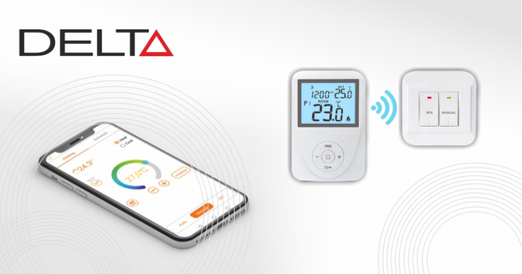 Delta okostelefonról vezérelhető termosztát.