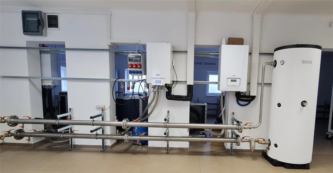 Baxi Alya monoblokk levegő-víz hőszivattyúk a ceglédi szervizlaborban