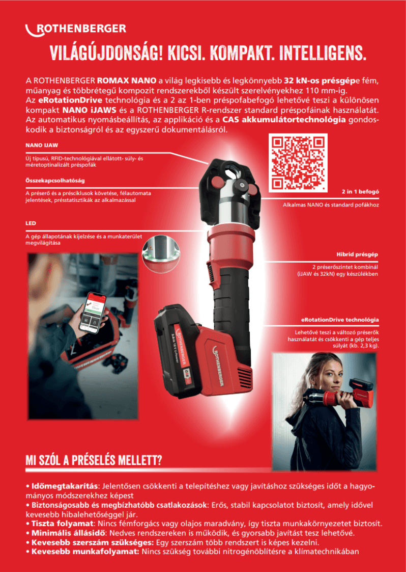 Rothenberger Romax Nano hirdetes