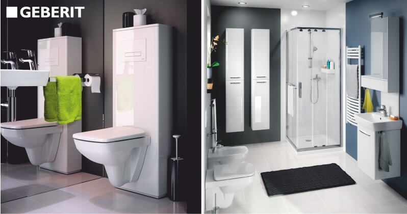 Geberit Nova Pro - a formák szabadságával Ovális és szögletes perem nélküli WC-kerámiák