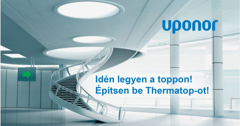 Uponor Thermatop mennyezetfűtés- hűtési rendszer