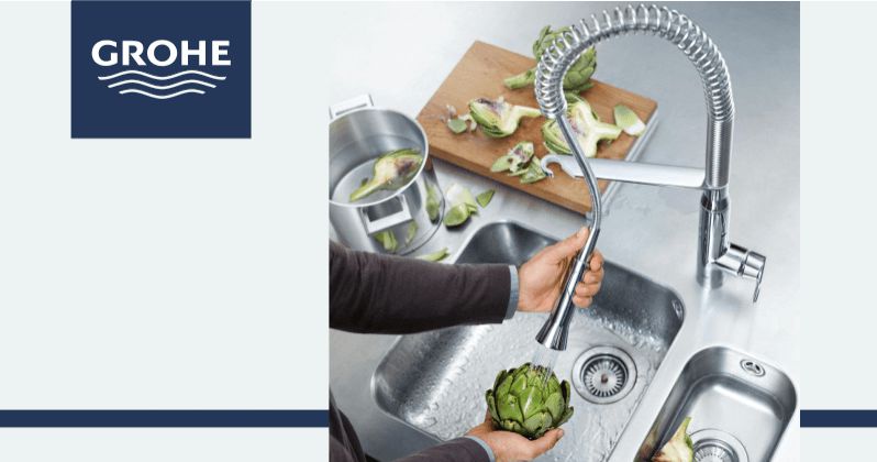 Grohe K7 egykaros mosogató csaptelep kihúzható tömlővel