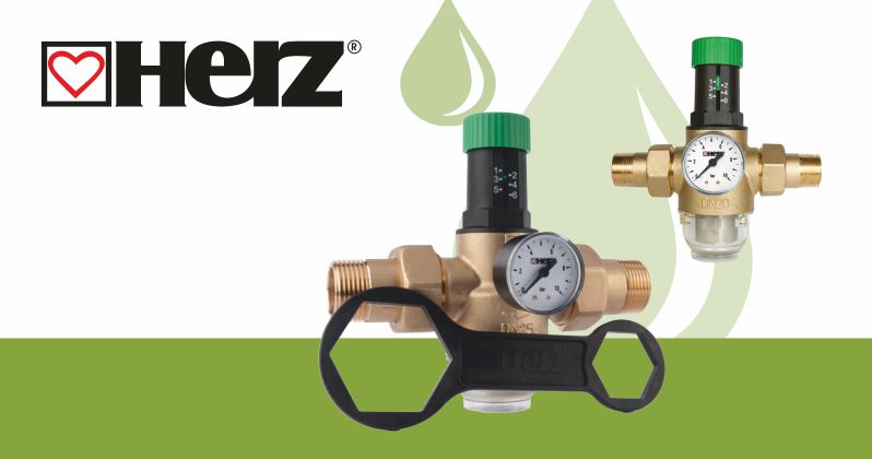 Membrános nyomáscsökkentők hidegvizes rendszerekhez A Herz membrános nyomáscsökkentőkkel alacsonyabb a vízfogyasztás