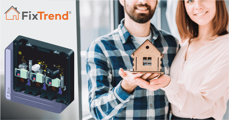 Fűtőkörök kialakítása FixTrend T-BOX elosztó modullal FixTrend T-box elosztó modul fűtőkörök kialakításához.