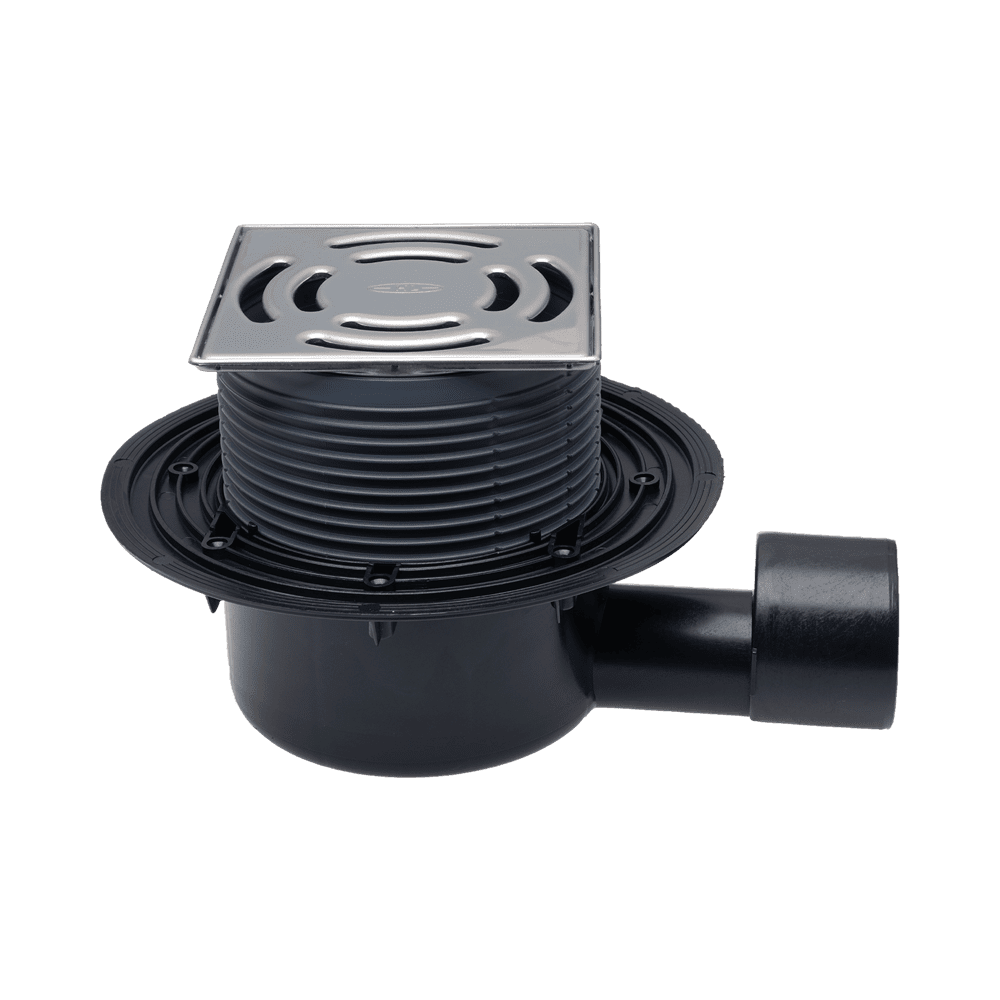 HL 5100PR primus bűzzáras padlóösszefolyó 145x145 mm D50/75 vízszintes ...