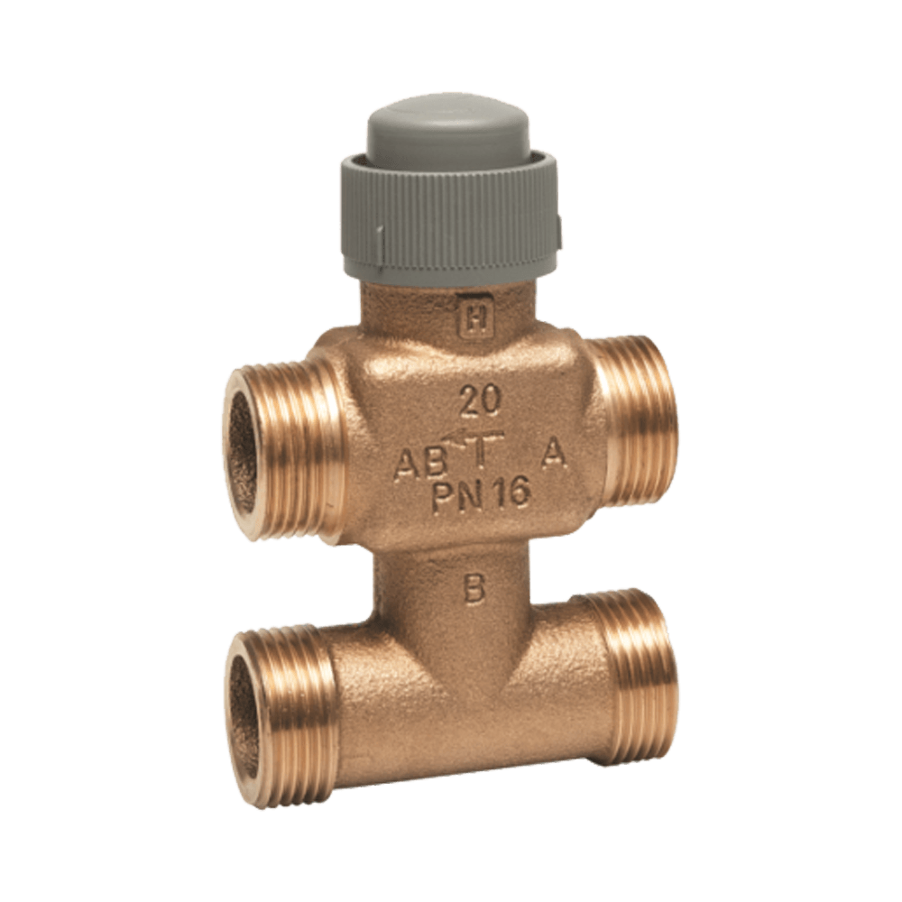 HONEYWELL bypass szelep, háromjáratú, PN16, kvs=1.6, 120 °C, 1/2”K