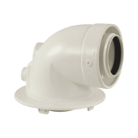 BAXI PPs indító idom, 90° könyök, PRIME és LUNA CLASSIC készülékekhez, D60/100 - gepesz.hu