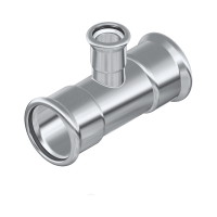 FixTrend Inox press szűkített T-idom, 88.9-76.1-88.9mm - gepesz.hu