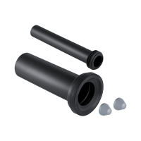 GEBERIT PE fali WC bekötő garnitúra D90xL300 mm matt króm kupakkal - gepesz.hu