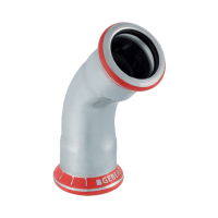 GEBERIT Mapress szénacél ív, fűtésre, 45°, 2 tokos, 18mm - gepesz.hu GEBERIT Mapress szénacél ív, fűtésre, 45°, 2 tokos, 18mm - gepesz.hu