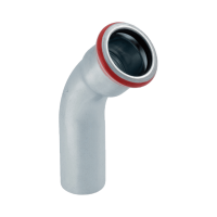 GEBERIT Mapress szénacél ív, fűtésre, 45°, 1 tokos, 76.1mm - gepesz.hu