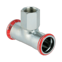 GEBERIT Mapress szénacél T-idom, menetes ággal, 42-3/4B-42mm - gepesz.hu