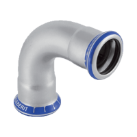 GEBERIT Mapress inox ív, 90°, 2 tokos, 22mm - gepesz.hu