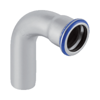 GEBERIT Mapress inox ív, 90°, 1 tokos, 28mm - gepesz.hu