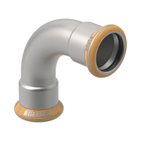 GEBERIT Mapress Therm inox ív, hűtésre/fűtésre, 90°, 2 tokos, 28mm - gepesz.hu