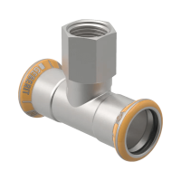 GEBERIT Mapress Therm inox T-idom, menetes ággal, hűtésre/fűtésre, 108-3/4B-108mm - gepesz.hu