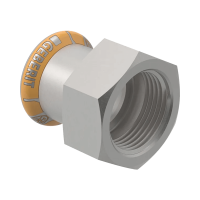 GEBERIT Mapress Therm inox belső menetes átmeneti idom, hűtés/fűtés, 35mmx5/4B - gepesz.hu