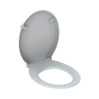 GEBERIT Selnova Comfort WC-ülőke inox zsanérral, akadálymentes, fehér - gepesz.hu