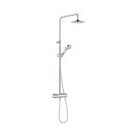 KLUDI sDIVE 3S Dual Shower System termosztatikus zuhanyrendszer, króm - gepesz.hu