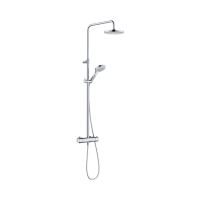 KLUDI xDIVE 3S Dual Shower System termosztatikus zuhanyrendszer, króm - gepesz.hu