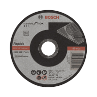 BOSCH Standard for Inox (Rapido) vágókorong, egyenes, 125x1x22.23mm - gepesz.hu