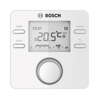 BOSCH CR100 programozható digitális szobatermosztát MB RF jeladóval - gepesz.hu