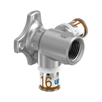 UPONOR S-Press PLUS könyök átmenő falikorong, 90°, 16mm-1/2B, II-es, talpas - gepesz.hu