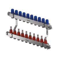 UPONOR Vario C 10 szelepes osztó-gyűjtő, inox, 10 körös, áramlásmérővel, 1x3/4Eu - gepesz.hu