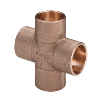 VIEGA 94180 forrasztható réz keresztidom, vörösöntvény, 15mm - gepesz.hu
