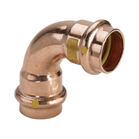 VIEGA 2616 Profipress G vörösréz ív, gázra, 90°, 2 tokos, 22mm - gepesz.hu