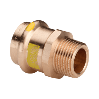 VIEGA 2611 Profipress G vörösréz külső menetes átmeneti idom gázra 18 mm-3/4K - gepesz.hu