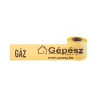 ZZV GéPéSz nyomjelző szalag gáz, 250m/tekercs - gepesz.hu