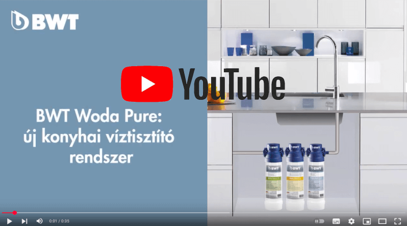 BWT Woda Pure konyhai vízszűrő választék Youtube videó