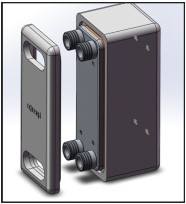 Concept lemezes forrasztott hőcserélő szigetelt