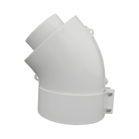 BAXI turbó könyök 45° kazánhoz fehér D60/100mm - gepesz.hu