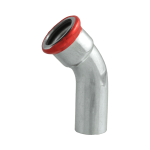 FixTrend Steel Press szénacél ív, 45°, 1 tokos, 22mm - fixtrend.hu