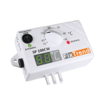 FixTrend SP100CW termosztát, hőfok kijelzővel, HMV cirkulációs szivattyúhoz - fixtrend.hu