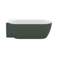 RAVAK Freedom Corner II TEC akril sarokkád, balos, króm, fehér/grey green, 175x86cm - gepesz.hu