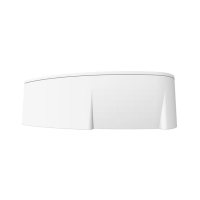 RAVAK L előlap, balos, Asymmetric akrilkádhoz, fehér, 150cm - gepesz.hu