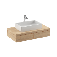 RAVAK SD Formy 1200 fürdőszobai szekrény, mosdó alá, tölgy, 1200x550x220mm - gepesz.hu