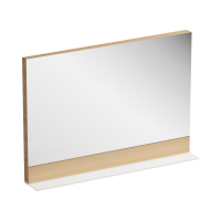 RAVAK Formy 800 tükör, polccal, tölgy, 800x150x710mm - gepesz.hu