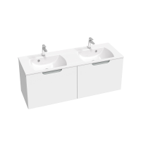RAVAK SD Classic II 1300 fürdőszobai szekrény, mosdó alá, fehér/szürke - gepesz.hu