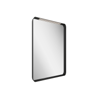 RAVAK Strip tükör, LED világítással, fekete, 506x706x65mm - gepesz.hu