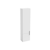 RAVAK SB Clear 400 II L szekrény, fali, balos, fehér/fehér, 400x250x1550mm - gepesz.hu