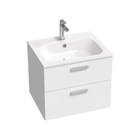 RAVAK SD Chrome II 600 fürdőszobai bútor, fehér/fehér, króm fogantyúval - gepesz.hu