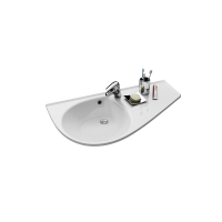 RAVAK Avocado Comfort mosdó, csaplyukkal, túlfolyóval, jobbos, fehér, 950x530mm - gepesz.hu