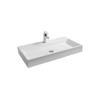 RAVAK Natural 800 mosdó, túlfolyó nélkül, fehér, 800x450mm - gepesz.hu