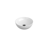 RAVAK Uni B Slim 400 kerámia mosdó, ráépíthető, kerek, túlfolyó nélkül, fehér, 400x400x120mm - gepesz.hu