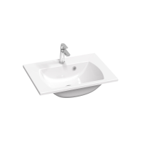 RAVAK Classic II 600 Slim mosdó, csaplyukkal, túlfolyóval, fehér, 600x450mm - gepesz.hu